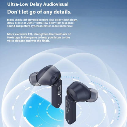 Xiaomi BlackShark JoyBuds Plus Esports Version BT5.4 ENC Noise Reduction Wireless Earphone(Silver)
