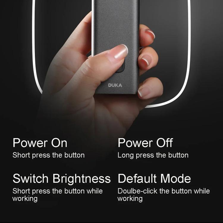 Lampe de poche multifonctionnelle Xiaomi Youpin DUKA FL1 avec 7 modes d'éclairage (Gris foncé)