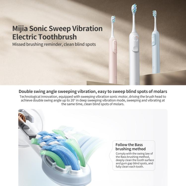 Xiaomi Mijia Sonic Sweep Electric Toothbrush(Pink)