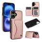 Pour iPhone 16 AwQuer Étui portefeuille à rabat horizontal en cuir (or rose)