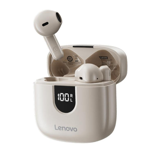Écouteurs Bluetooth True Wireless semi-intra-auriculaires simples Lenovo EA120 (blanc roche)