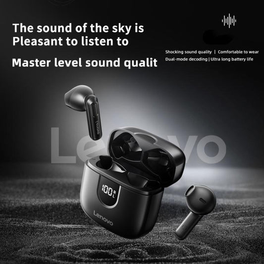 Écouteurs Bluetooth sans fil semi-intra-auriculaires Lenovo EA120 Simple True (Noir)