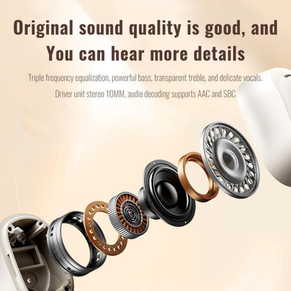 Original Lenovo EA200 In-Ear True Wireless Bluetooth Earphones(Rock White)
