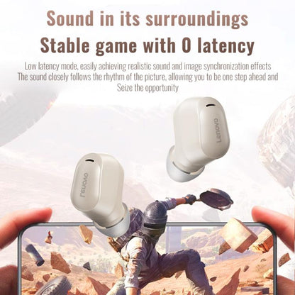 Original Lenovo EA200 In-Ear True Wireless Bluetooth Earphones(Rock White)