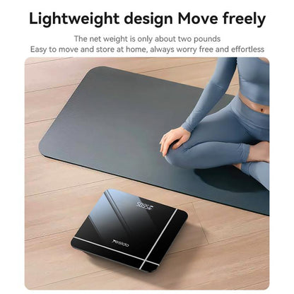 Yesido MG10 Smart Electronic Weight Scale, Size: 28x28x2.35cm(Black)