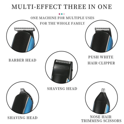 VGR V-172 10W Multifunctional USB Electric Hair Clipper(Blue)