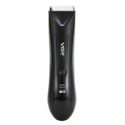 VGR V-951 IPX5 LED Digital Display Portable Light USB Hair Clipper(Black)