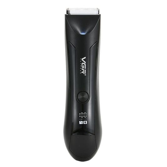 VGR V-951 IPX5 LED Digital Display Portable Light USB Hair Clipper(Black)