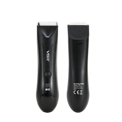 VGR V-951 IPX5 LED Digital Display Portable Light USB Hair Clipper(Black)