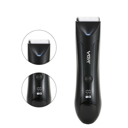 VGR V-951 IPX5 LED Digital Display Portable Light USB Hair Clipper(Black)