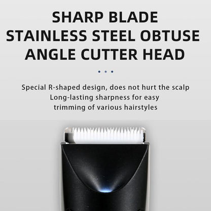 VGR V-951 IPX5 LED Digital Display Portable Light USB Hair Clipper(Black)