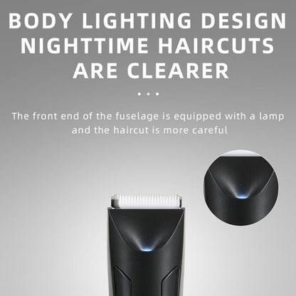 VGR V-951 IPX5 LED Digital Display Portable Light USB Hair Clipper(Black)