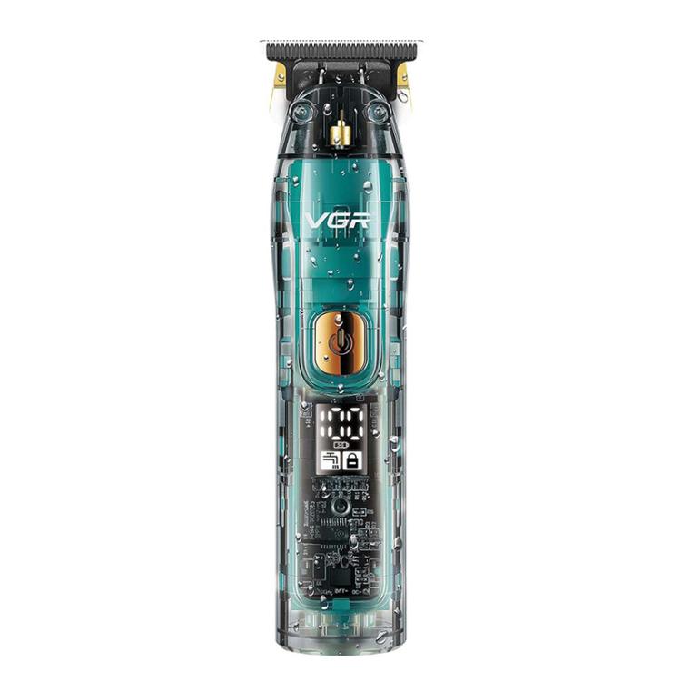 Tondeuse à cheveux électrique VGR V-961 IPX7 avec affichage numérique LED USB (Noir)