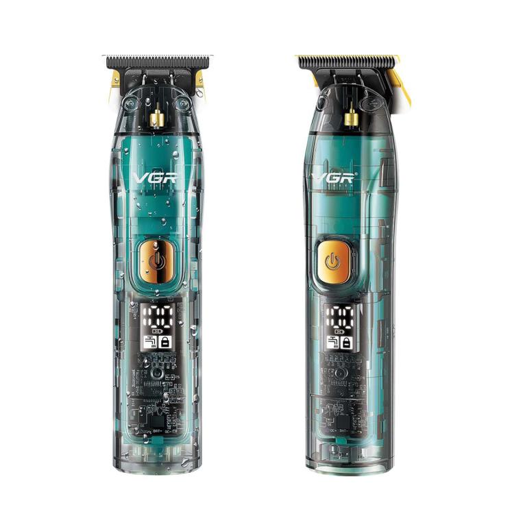 Tondeuse à cheveux électrique VGR V-961 IPX7 avec affichage numérique LED USB (Noir)