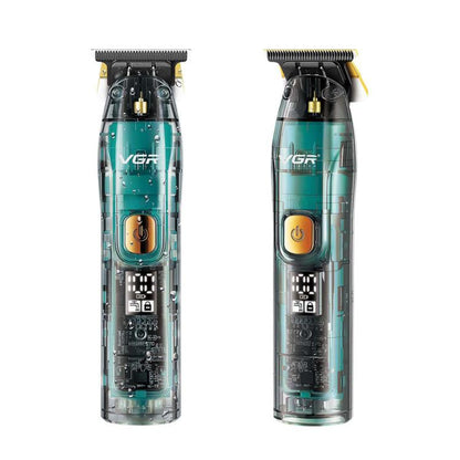Tondeuse à cheveux électrique VGR V-961 IPX7 avec affichage numérique LED USB (Noir)