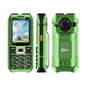 UNIWA M6000 Big Speaker Keypad Phone, 2.4 inch, Dual Flashlights, 21 Keys, SOS, FM, 4 SIM, GSM, Plug:UK Plug(Green)