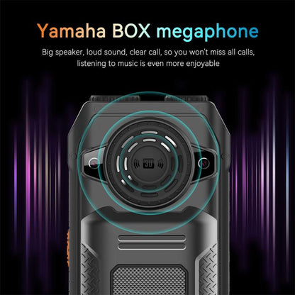 UNIWA M6000 Big Speaker Keypad Phone, 2.4 inch, Dual Flashlights, 21 Keys, SOS, FM, 4 SIM, GSM, Plug:AU Plug(Black)