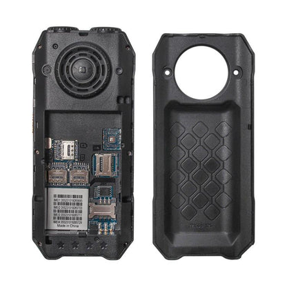 UNIWA M6000 Big Speaker Keypad Phone, 2.4 inch, Dual Flashlights, 21 Keys, SOS, FM, 4 SIM, GSM, Plug:EU Plug(Black)