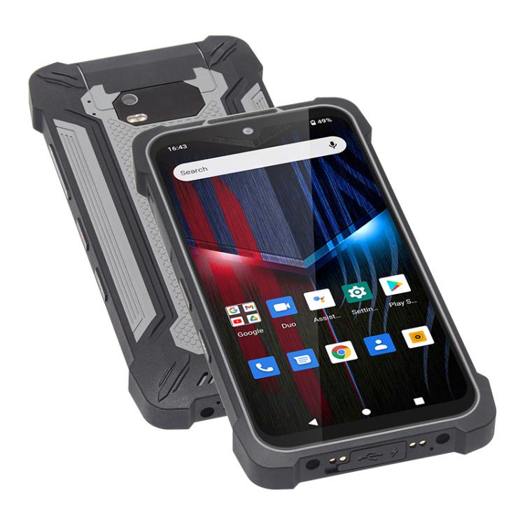 UNIWA P551 Handheld PDA Rugged Phone, 4GB+64GB, 5.5 inch Android 11 Mediatek MT6765 Helio P35 Octa Core, Network: 4G, Plug:AU Plug(Grey)
