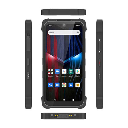 UNIWA P551 Handheld PDA Rugged Phone, 4GB+64GB, 5.5 inch Android 11 Mediatek MT6765 Helio P35 Octa Core, Network: 4G, Plug:AU Plug(Grey)