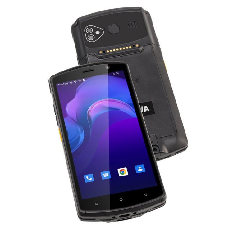 UNIWA V7S PDA Barcode Scanner Rugged Phone, 4GB+64GB, 5.7 inch Android 12 Mediatek MT6762 Octa Core, NFC, Network: 4G, Plug:US Plug(Black)