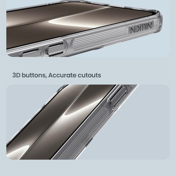 For iPhone 16e NILLKIN Ultra Clear PC + TPU Phone Case(Transparent)