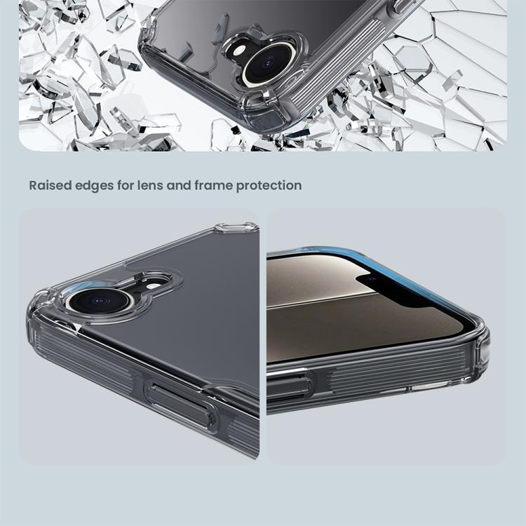 For iPhone 16e NILLKIN Ultra Clear PC + TPU Phone Case(Transparent)