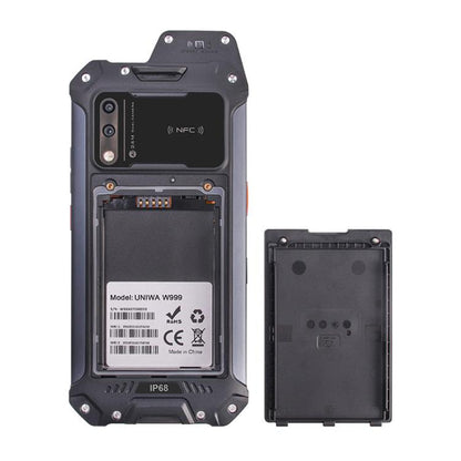 UNIWA W999 Rugged Phone, 8GB+128GB, 6.3 inch Android 13 Mediatek MT6789 Helio G99 Octa Core, NFC, Network: 4G, Plug:UK Plug(Black)