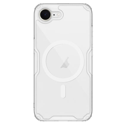 Pour iPhone 16e NILLKIN Coque de Téléphone Magnétique Ultra Transparente PC + TPU (Transparent)