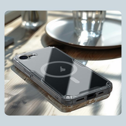 Pour iPhone 16e NILLKIN Coque de Téléphone Magnétique Ultra Transparente PC + TPU (Transparent)