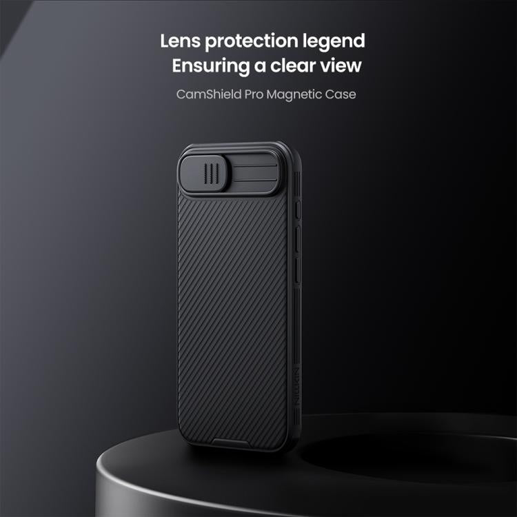 For iPhone 16e NILLKIN CamShield Pro Magnetic PC Phone Case(Black)