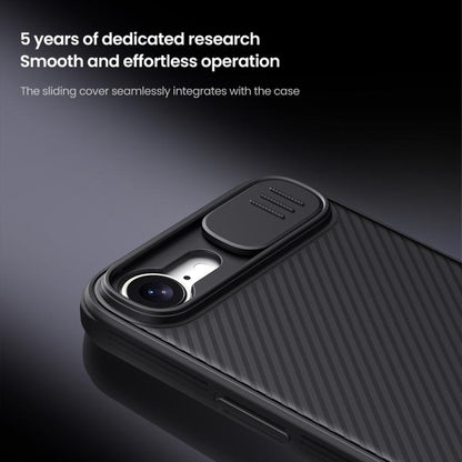 For iPhone 16e NILLKIN CamShield Pro Magnetic PC Phone Case(Black)