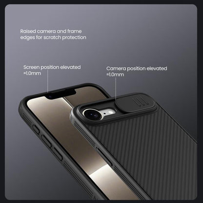 For iPhone 16e NILLKIN CamShield Pro Magnetic PC Phone Case(Black)