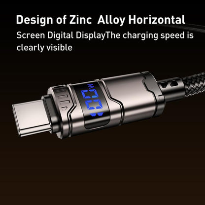 REMAX C01-CL 30W Type-C to 8 Pin Nylon Braided Data Cable, Length: 1.2m(Black)