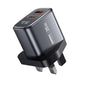 REMAX U2-AC 35W USB and Type-C GaN Digital Display Fast Charger, Specification:UK Plug