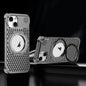 Pour iPhone 15 Coque de téléphone R-JUST RJ-64 Aromathérapie Dissipation de la chaleur MagSafe avec support (Gris)
