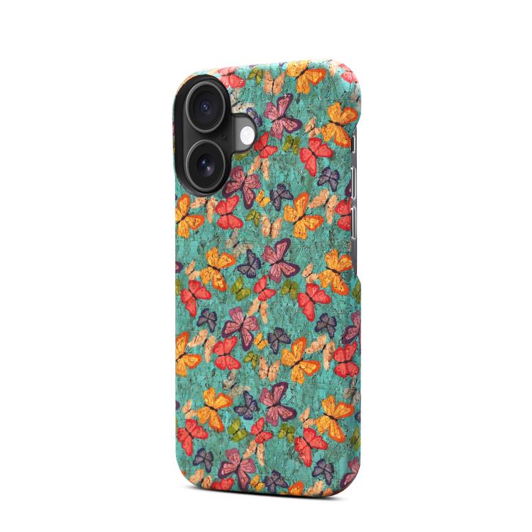 For iPhone 16 Plus Denior A16 Flower Language Series MagSafe PC Phone Case(Butterflies)