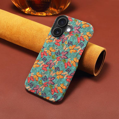 For iPhone 16 Plus Denior A16 Flower Language Series MagSafe PC Phone Case(Butterflies)