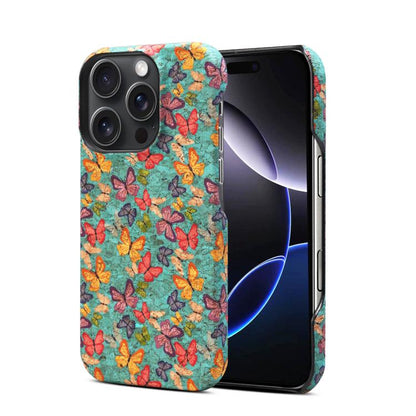 Pour iPhone 16 Pro Max Denior A16 Étui de téléphone PC MagSafe série Flower Language (Papillons)