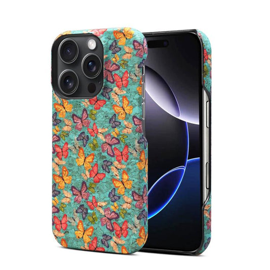 Pour iPhone 16 Pro Max Denior A16 Étui de téléphone PC MagSafe série Flower Language (Papillons)