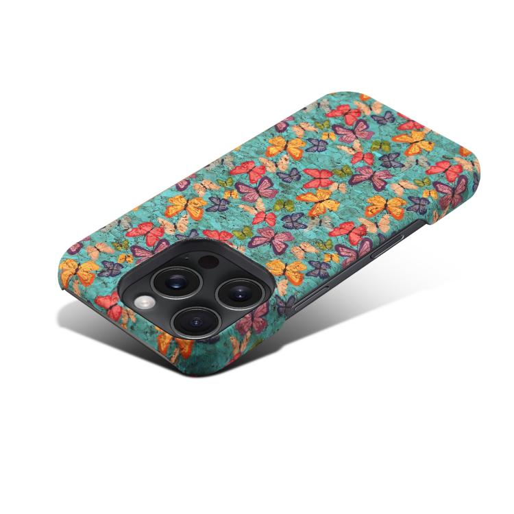 Pour iPhone 16 Pro Max Denior A16 Étui de téléphone PC MagSafe série Flower Language (Papillons)