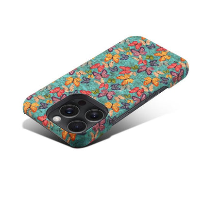 Pour iPhone 16 Pro Max Denior A16 Étui de téléphone PC MagSafe série Flower Language (Papillons)