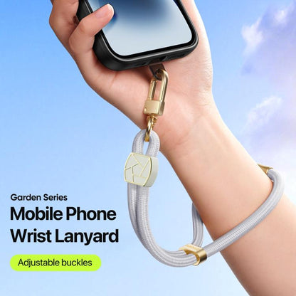 DUX DUCIS Garden Series Broken Ice Pattern Adjustable Short Phone Lanyard(Grey)