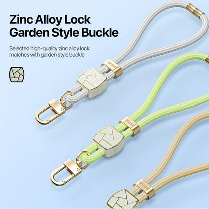 DUX DUCIS Garden Series Broken Ice Pattern Adjustable Short Phone Lanyard(Grey)