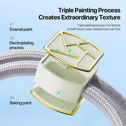 DUX DUCIS Garden Series Broken Ice Pattern Adjustable Short Phone Lanyard(Grey)