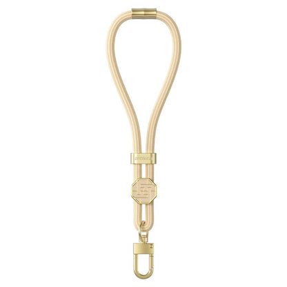 DUX DUCIS Garden Series Swastika Pattern Adjustable Short Phone Lanyard(Glaze Yellow)