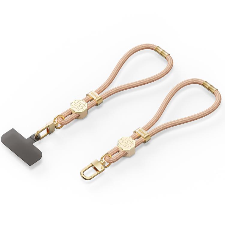 DUX DUCIS Garden Series Swastika Pattern Adjustable Short Phone Lanyard(Amber Color)