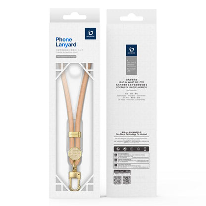 DUX DUCIS Garden Series Swastika Pattern Adjustable Short Phone Lanyard(Amber Color)