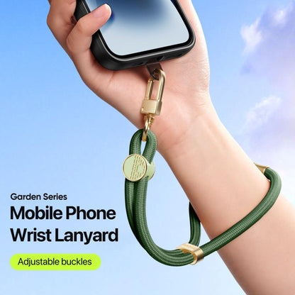 DUX DUCIS Garden Series Tile Pattern Adjustable Short Phone Lanyard(Army Green)