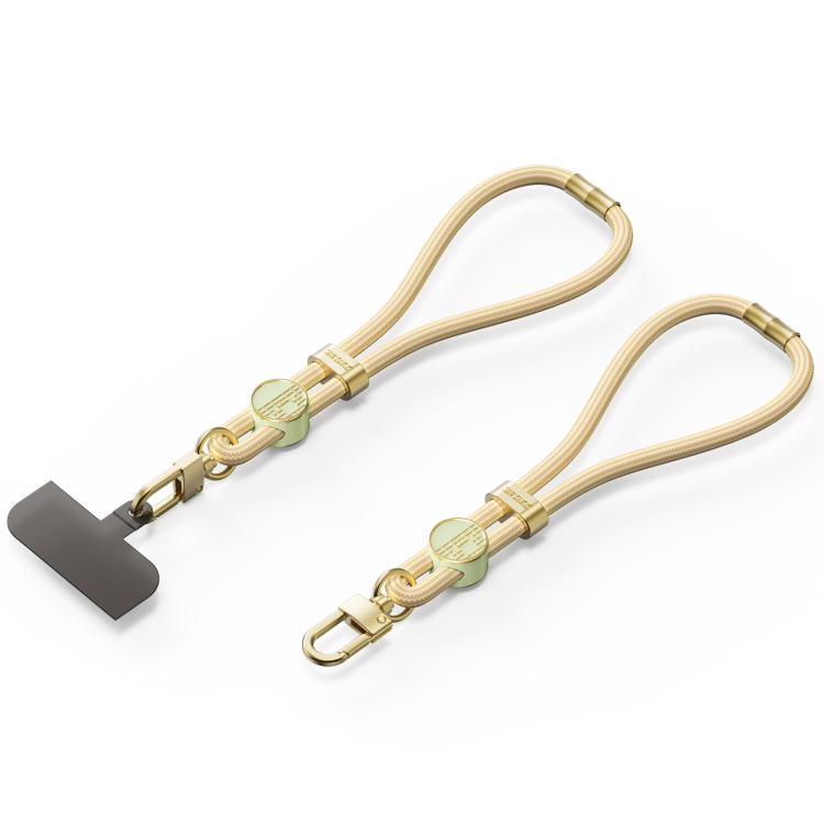 DUX DUCIS Garden Series Tile Pattern Adjustable Short Phone Lanyard(Glaze Yellow)